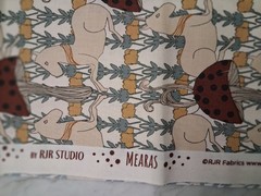 Unicorn Mushroom Toadstools Fairytale Magical Night RJR Fabric 18″ x 22″ x 2 Pcs