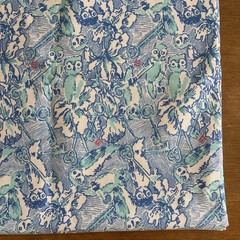 Lilly Pulitzer Kappa Kappa Gamma Blue Owl Print Cotton Material NEW 36″x60″
