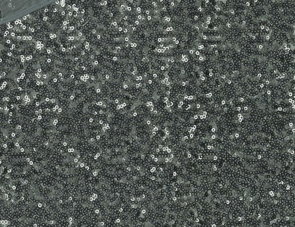 Luxury SHINY Sequin Dance Wear Fabric Material – GREY