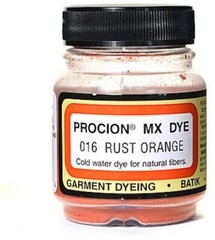 Vibrant Rust Orange Fabric Dye 2/3 oz