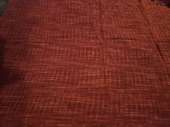 Thick plaid red flannel material Dark Red 42 X 53 Camping And Other Outside Gear