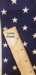 Vintage American Flag Fabric 52″x45″ Made in USA