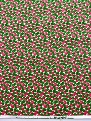 Joann Fabrics Exclusive – Red & Green Dots on White Christmas Fabric 2 yds