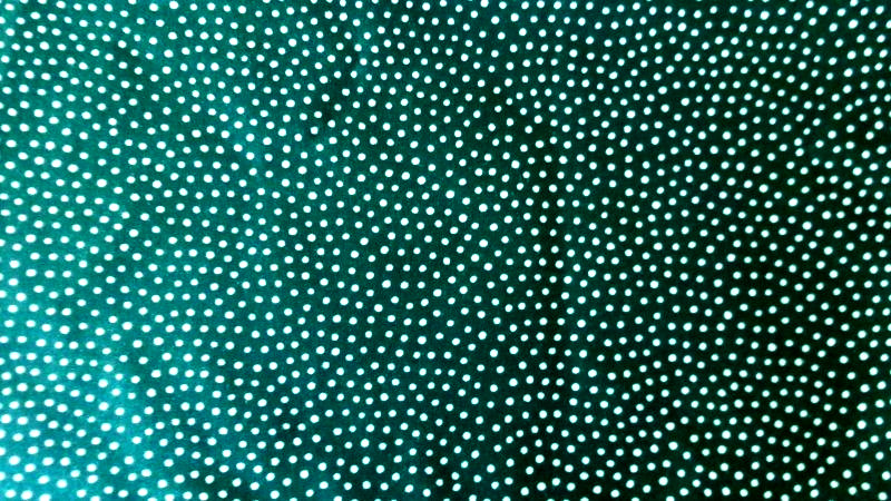 23″L x 54″W VTG WAVERLY DARK GREEN POLKA DOT SCOTCHGARD COTTON UPHOLSTERY FABRIC