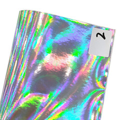 0.8mm Faux Leather PU PVC Fabric Craft Shiny Laser DIY for Bag Cloth 1 Yard