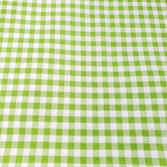 Lime Green Gingham Polyester Poplin Fabric 1/4″ Check 58″ By The Yard Farmhouse