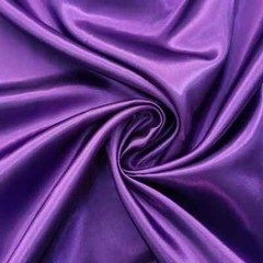Solid Satin 58″ Wide By Yards Silky Charmeuse Scarf Craft DIY Fabric Purple
