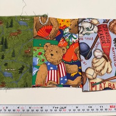 Cotton Fabric Bundle Boys I Spy Scraps 20 Pieces 1 lb 7oz
