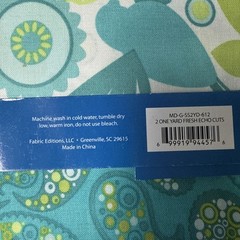 Quick Cuts Super Singles Fabric Cut Two 1-Yard Pieces Lot Of 2 36”x42” Brand New