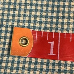 1+ Yds GREEN GINGHAM FABRIC Cotton Small Check 65 X 44”
