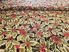 Poinsettia Christmas Cotton Fabric Andover Holiday Berry By The Yard