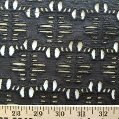 Black Cut-Work Cotton/Linen – Excellent for Gorgeous Summer Wear!