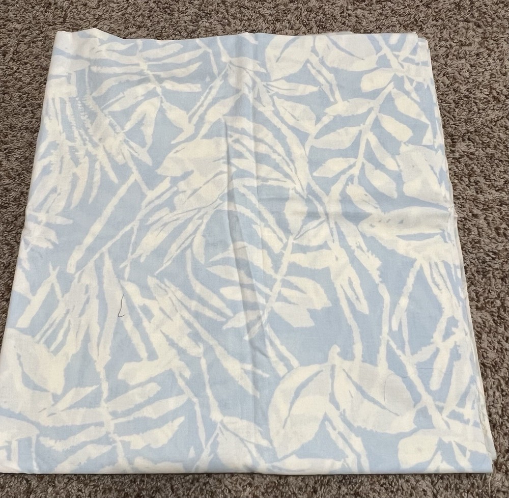 Powder Blue Floral Cotton Fabric