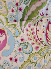 Westminster Fibers DF 102 Teja Multicolor Floral Paisley Cotton Fabric Kumari Ga