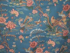 Greeff, Laurier, Shangcai Garden, Vtgn Floral/Birds, 55″ W X 36″ L, Cl Wedgewood