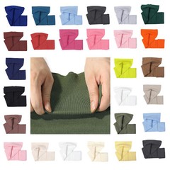 Knit Rib Cuff Waistband Ribbing Fabric, Trim or Revamp Garments Bomber Jackets