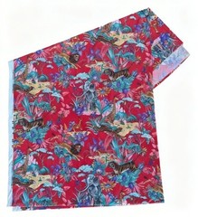 Cal Prints by Stanton-Kutasi Fabric, Red Jungle Print, 58″ x 108″, 3 Yards