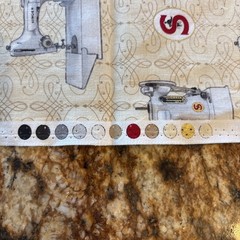 1 yard Singer Featherweight Fabric Robert Kaufman 2016 Sewing with Singer 17020