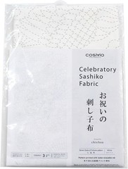 Sashiko Embroidery Cloth Seven Lucky Gods 60x108cm COSMO Pre-Printed Japan