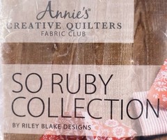 Annie’s Creative Quilters Fabric Club Riley Blake Apron Country Red White Floral