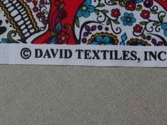 Cotton Fabric Mexican skull 44″ x 36″ By David Textile 255