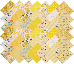 Charm Packs for Quilting 5 Inch, Pre-Cuts Cotton Fabric Squares 5X5, 42 5-Inch C