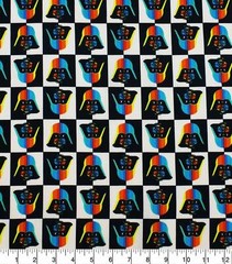 STAR WARS DARTH VADER COTTON FABRIC THREE YARDS 108″ x 44″