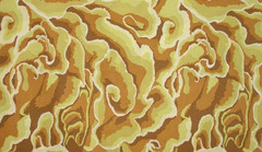 KAFFE FASSETT WOOD EAR YELLOW 1/2 yard GP 99 original issue 4 available