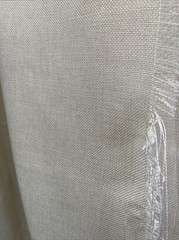 Nude Lt. Champagne Color Polyester Faux Burlap Fabric 21” x 60” piece Polyburlap