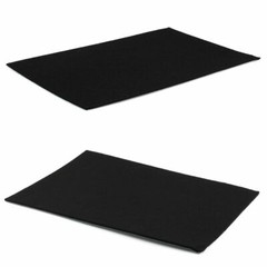Lot Felt Fabric Adhesive Sheet Black Multipurpose Sticky Glue Velvet Sheet 8×12″