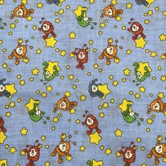 Vintage 1983 Rainbow Brite Sprites Stars Fabric Wesco Reltex Hallmark 15×60