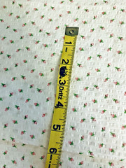 VTG Spring Mills Inc.Feminine Pink Rosebuds Florals on White Pucker Cotton BTFQ