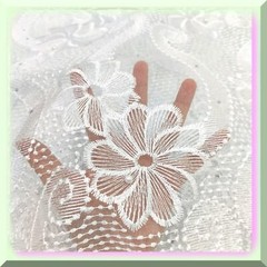 Ivory African Cord Lace Fabric Water-Soluble
