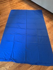 Vintage Royal Cobalt Blue 4.25 Yards Linen Fabric Polyester Cotton Costume 52”
