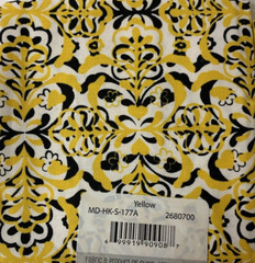 Design By The Piece Fat Quarter Lot Of 3 Yellow Black White Floral 100% Cotton