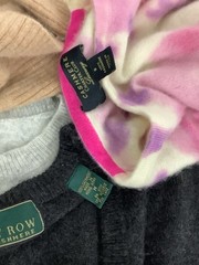 LOT OF 6 100% Cashmere Sweaters Bundle Flawed Crafter Cutters Fabric 2.12 Lbs CT