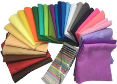 28 PCS Felt Squares 8×8 Inch 20x20cm 1.4mm Thick Soft Fabric Sheet Sewing
