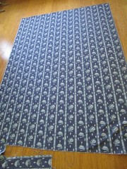Lisa Fine’s DESIREE woven Performance fabric indigo stripe 77″L x55″ wide