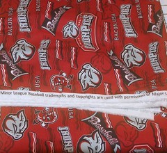 Lehigh Valley Iron Pigs Fabric Remnant MLB 43″ x 107″ Minor League Baseball