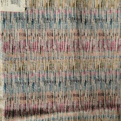 heavily Textured Fabric Sample material viscose wool polyester shiny France