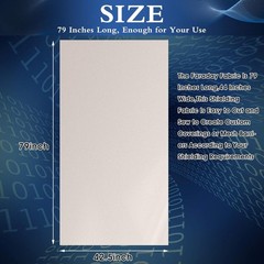 Tatuo 1 Roll 1 Roll Faraday Fabric 79″ X 42.5″ Emf Shield Protection Emf Blocker