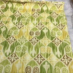 Waverly Williamsburg “Sheraton Ikat” Green Decorator Fabric 56″ x 6.5 yds