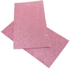 Fine Pink Glitter FAUX LEATHER SHEET 8″ X 12″ 20X34CM 1054204