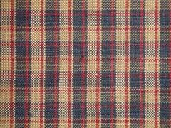 Navy Blue Red Plaid Homespun Sewing Quilt Home Decor Apparel Americana Fabric