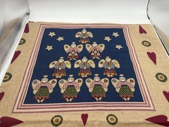 Angel Folk Art Fabric Pillow Panels Set Makes ONE 16×14 Pillow Craft Sew