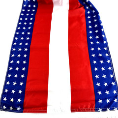7 Polyester Patriotic Banners 6 5/8 Yard L 18″W Each Stars& Red White Blue Read