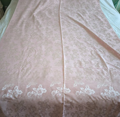 Solid Light Pink Floral Brocade Satin Fabric Textured 44″ Wide x 4 Yards