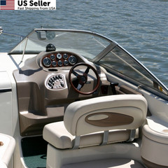 Marine Vinyl Fabric, Upholstery Faux Leather, Outdoor Boat 1 Yard, Off White