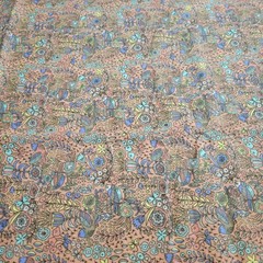 Joann Exclusive Bird Floral Flannel Fabric 44×32″ Peach Nature Boho Print Soft