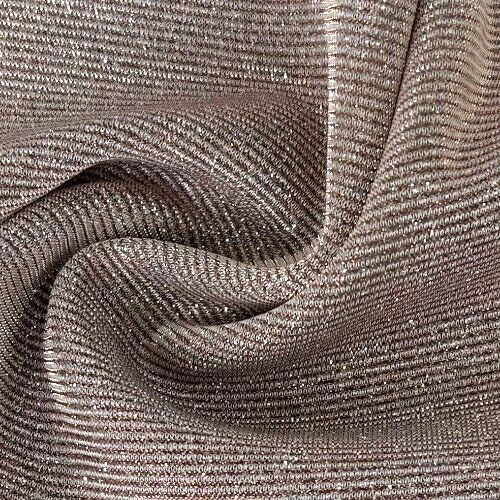 Sparkle Khaki/Silver Lurex Fine Rib Fabric 2 yds 60″ dancewear costume evening